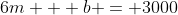6m + b = 3000