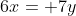 6x= 7y