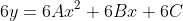 6y=6Ax^2+6Bx+6C