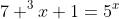 7 ^3x+1=5^x