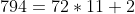 794=72*11+2