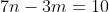 7n-3m=10
