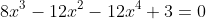 8x^3-12x^2-12x^4+3=0