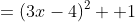 =(3x-4)^2 +1