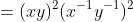 =(xy)^{2}(x^{-1}y^{-1})^{2}