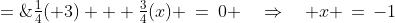 E \;=\;\tfrac{1}{4}(+3) + \tfrac{3}{4}(x) \:=\:0 \quad\Rightarrow\quad x \,=\,-1