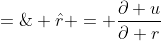 \Rightarrow \; \nabla u \cdot \hat{n} \;=\; [\frac{\partial u}{\partial r}\hat{r} \;+\; \frac{1}{r}\frac{\partial u}{\partial \theta}\hat{\theta} \;+\; \frac{1}{r sin \theta}\frac{\partial u}{\partial \phi} \hat{\phi}] \;\cdot\; \hat{r} = \frac{\partial u}{\partial r}