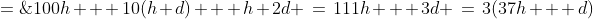 ABC \;=\;100h + 10(h+d) + h+2d \:=\:111h + 3d \:=\:3(37h + d)