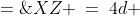 XZ \:=\:4d \;=\;4\sqrt{5}