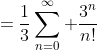 =\frac{1}{3}\sum_{n=0}^{\infty} \frac{3^n}{n!}