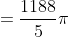 =\frac{1188}{5}\pi