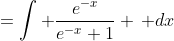 =\int \frac{e^{-x}}{e^{-x}+1} \, dx