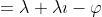 =\lambda+\lambda\imath-\varphi