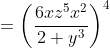 =\left(\frac{6xz^5x^2}{2 y^3}\right)^{4}