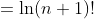 =\ln(n+1)!