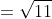 =\sqrt{11}