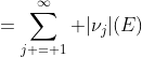=\sum\limits_{j = 1}^\infty |\nu_j|(E)