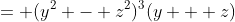= (y^2 - z^2)^3(y + z)
