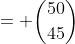 = \binom{50}{45}