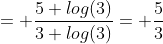 = \frac{5 log(3)}{3 log(3)}= \frac{5}{3}