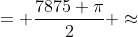 = \frac{7875 \pi}{2} \approx