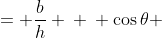 \displaystyle \begin{align*} \sin{\left(\frac{\pi}{2} - \theta\right)} &= \frac{b}{h} \\ \\ \cos{\theta} &= \frac{b}{h} \\ \\ \sin{\left(\frac{\pi}{2} - \theta\right)} &= \cos{\theta} \end{align*}