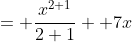 = \frac{x^{2+1}}{2+1} +7x