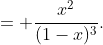 = \frac{x^2}{(1-x)^3}.