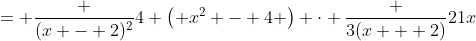 = \frac {(x - 2)^2}{4 \left( x^2 - 4 \right)} \cdot \frac {3(x + 2)}{21x}
