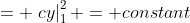 = \left.cy\right|_1^2 = constant