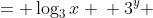 \displaystyle \begin{align*} y &= \log_3{x} \\ 3^y &= x \\ \ln{\left(3^y\right)} &= \ln{x} \\ y\ln{3} &= \ln{x} \\ y &= \frac{\ln{x}}{\ln{3}} \\ \log_3{x} &= \frac{\ln{x}}{\ln{3}} \end{align*}