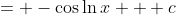 = -\cos{\ln{x}} + c