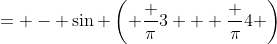 = - \sin \left( \frac {\pi}3 + \frac {\pi}4 \right)