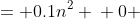 \displaystyle \begin{align*} 2n\log_{10}{n} &= 0.1n^2 \\ 0 &= 0.1n^2 - 2n\log_{10}n \\ 0 &= n(0.1n - 2\log_{10}{n}) \end{align*}