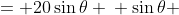 \displaystyle \begin{align*} 24 &= \frac{1}{2}\cdot 5\cdot 8 \cdot \sin{\theta} \textrm{ (where }\theta\textrm{ is the angle in between the two sides given)} \\ 24 &= 20\sin{\theta} \\ \sin{\theta} &= \frac{6}{5} \end{align*}