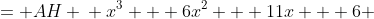 \displaystyle \begin{align*} V &= AH \\ x^3 + 6x^2 + 11x + 6 &= \left(x^2 + 5x + 6\right)H \\ H &= \frac{x^3 + 6x^2 + 11x + 6}{x^2 + 5x + 6}  \end{align*}