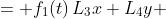 \left\{\begin{aligned}L_1x+L_2y &= f_1\!\left(t\right)\\L_3x+L_4y &= f_2\!\left(t\right)\end{aligned}\right.