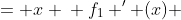 \displaystyle \begin{align*} f_1(x) &= x \\ f_1 ' (x) &= \lim_{h \to 0}\frac{f_1(x + h) - f_1(x)}{h} \\ &= \lim_{h \to 0}\frac{x + h - x}{h} \\ &= \lim_{h \to 0}\frac{h}{h} \\ &= \lim_{h \to 0} 1 \\ &= 1 \\ \\ f_2(x) &= \sin{(x)} \\ f_2 '(x) &= \lim_{h \to 0}\frac{f_2(x + h) - f_2(x)}{h} \\ &= \lim_{h \to 0}\frac{\sin{(x+h)} - \sin{(x)}}{h} \\ &= \lim_{h \to 0}\frac{\sin{(x)}\cos{(h)} + \cos{(x)}\sin{(h)} - \sin{(x)}}{h} \\ &= \sin{(x)}\lim_{h \to 0}\frac{\cos{(h)} - 1}{h} + \cos{(x)}\lim_{h \to 0}\frac{\sin{(h)}}{h} \\ &= \sin{(x)} \cdot 0 + \cos{(x)} \cdot 1 \\ &= \cos{(x)} \end{align*}