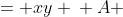 \displaystyle \begin{align*} A &= xy \\ A &= x\left(400 - \frac{1}{2}x\right) \\ A &= 400x - \frac{1}{2}x^2 \\ \frac{dA}{dx} &= 400 - x \end{align*}