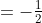 =-\tfrac12