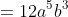 =12a^5b^3