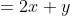 \begin{align*}x^2+y^2&=2\\x+y&=2\end{align*}