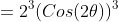 =2^3(Cos(2\theta))^3