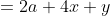 \begin{align*}x^2+y^2&=2a+4\\x+y&=a+3\end{align*}