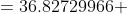 AC \;\;=36.82729966 \;\approx\;36.8