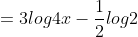 =3log4x-\frac{1}{2}log2