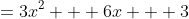 =3x^2 + 6x + 3