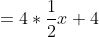\displaystyle \begin{align*} 4*\frac{x+4}{4}&=4*\frac{1}{2}\\x+4&=2\\x&=(-2) \end{align*}