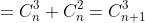 =C_n^3+C_n^2=C_{n+1}^3