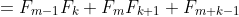=F_{m-1}F_k+F_mF_{k+1}+F_{m+k-1}